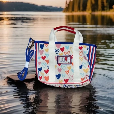 Bolso de Mano Brighton Rojo Blanco And You Mini Nuevo con Etiquetas Foto 1 de 4