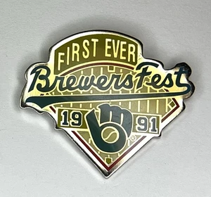 Milwaukee Brewers Anstecknadel ~ First Ever Brewers Fest ~ Vintage 1991 ~ MLB Baseball - Bild 1 von 4