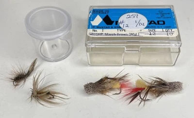 Señuelos Fly-Rod de colección, Tiny Fly’s-4 en total/2 diferentes con caja lil, ¿Bonito Early Custom’s? Foto 1 de 4