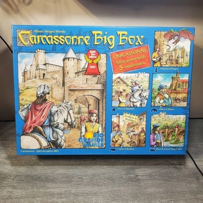 Juego de Mesa Carcassonne Big Box Rio Grande 2008 Base 5 Expansiones Juego Completo Foto 1 de 4
