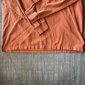 DrakeWater Fowl System Long Sleeve Cotton Pullover Shirt Orange Large Logo - Picture 1 of 1