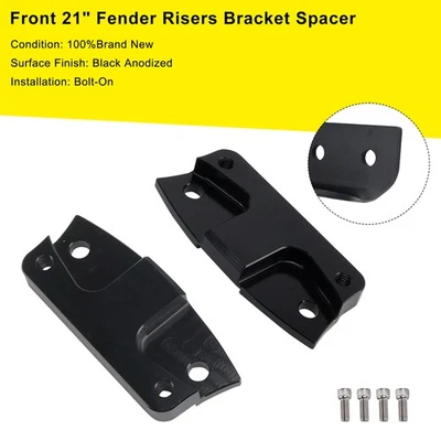 Front 21" Fender Risers Bracket Spacer For touring Electra Street Glide 2014+, - Изображение 1 из 4