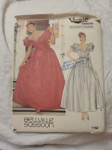 Vestido de Noche Largo Vintage Vogue Sassoon Patrón 1152 Talla 6 Envío Gratis - Imagen 1 de 2