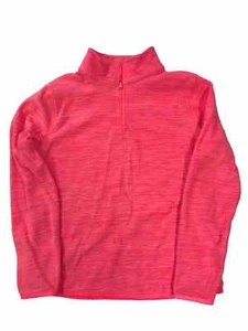 Xersion Girls Pink Speckle Fleece Quarter Zip Jacket Sweatshirt X-Large (16) - Picture 1 of 1