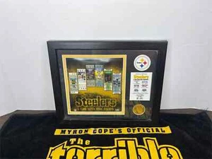 Pittsburgh Steelers Super Bowl XL Highland Mint Plaque COA /5000 Terrible Towel - Picture 1 of 3