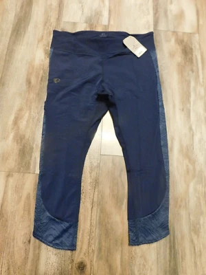 PEARL IZUMI WOMAN FORM FIT 3QT QUARTER TIGHT NAVY BLUE  PANTS SIZE XL NEW $75 - Image 1 of 4