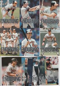 LOT OF (14) DIFFERENT 1995 FLAIR ENDURING CAL RIPKEN  CARDS BALTIMORE ORIOLES