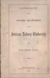 Bildung / Katalog der Offiziere und Studenten der Indiana Asbury 1. Auflage - Bild 1 von 1