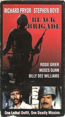 Black Brigade VHS 1992 Richard Pryor Billy Dee Williams Stephen Boyd WWII Action Foto 1 de 4