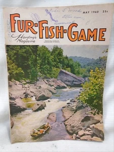Harding's Magazine Fur Fish Game Hunting Fishing May 1960 River Fishing Cover - Picture 1 of 10