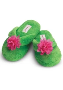 NWOT American Girl Doll LEA'S Green SLIPPERS for GIRLS Size M - Picture 1 of 7