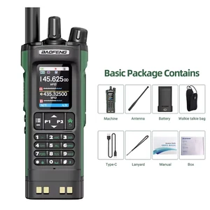 BAOFENG DM-32 Walkie Talkie DMR GPS Wireless Copia Frequenza Tipo-C Radioamatore - Foto 1 di 32