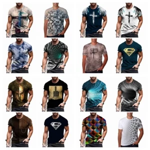 T Shirts Funny Cool Graphic Fashion 3D Novelty Men Women T-Shirts Camiseta Tee S - Picture 1 of 55