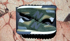 New Balance 574 Legacy Stone Island Dunkelgrün Größe 7 Brandneu - Bild 1 von 5