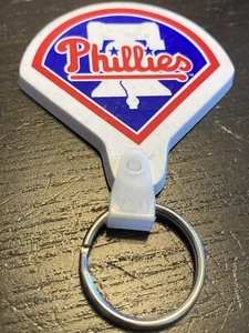 Philadelphia Phillies Key Split Ring Keychain Rubber 3” Tall Red / White / Blue - Picture 1 of 4