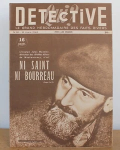 Qui? Détective N°90 Des faits divers 1947 Jules Monnier de Montmorency - Imagen 1 de 4
