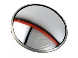 "Autobús escolar Mirror Lite 8,5"" redondo acero carcasa plateada cabezal de espejo convexo medio" - Imagen 1 de 3