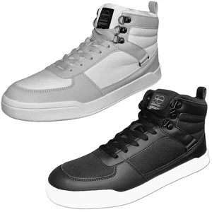 CROSSHATCH Mens High Top Ankle Trainers Boot Lace up Padded Casual Shoes UK 7-12