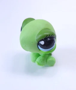 Littlest Pet Shop LPS grüne Schildkröte mit blauen Augen #1148 Outdoor Abenteuer Haustiere - Bild 1 von 4