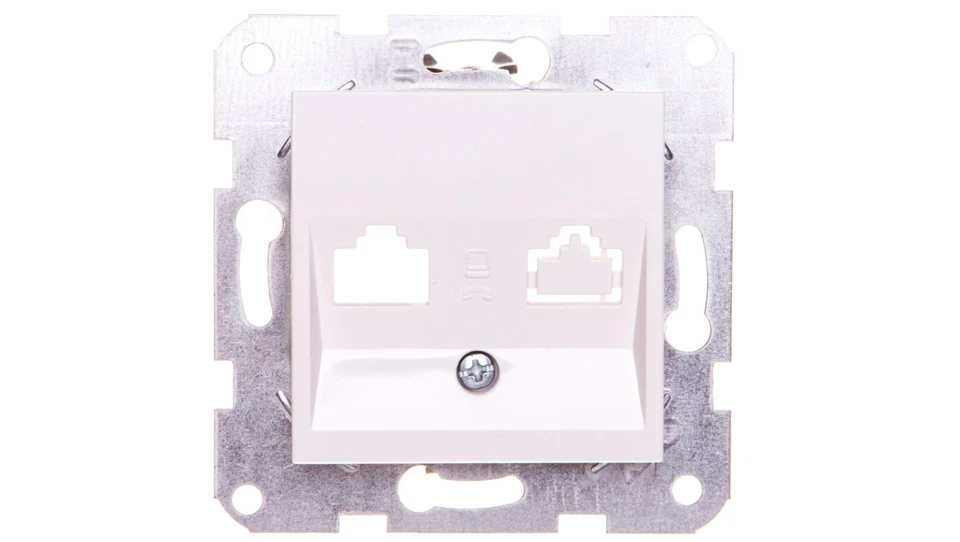 KARRE Placa frontal con marco esqueleto para enchufes de telecomunicaciones, llaves /T2UK Foto 1 de 1