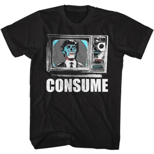 John Carpenters Horror Movie They Live News Reporter Alien Consume Men's T Shirt - Picture 1 of 5