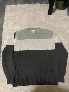 Suéter Clásico Gris St John's Bay Bien Hecho Calidad Media Ropa de Hombre Tejido - Imagen 1 de 2