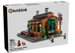 LEGO 910033 Old Train Engine Shed Alter Lokschuppen Bricklink Serie 1 EOL Neu - Bild 1 von 6