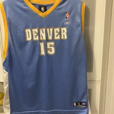 NBA Reebox Youth Denver Nuggets Jersey Carmelo Anthony #15 Size Youth XL 18-20 - Image 1 of 4