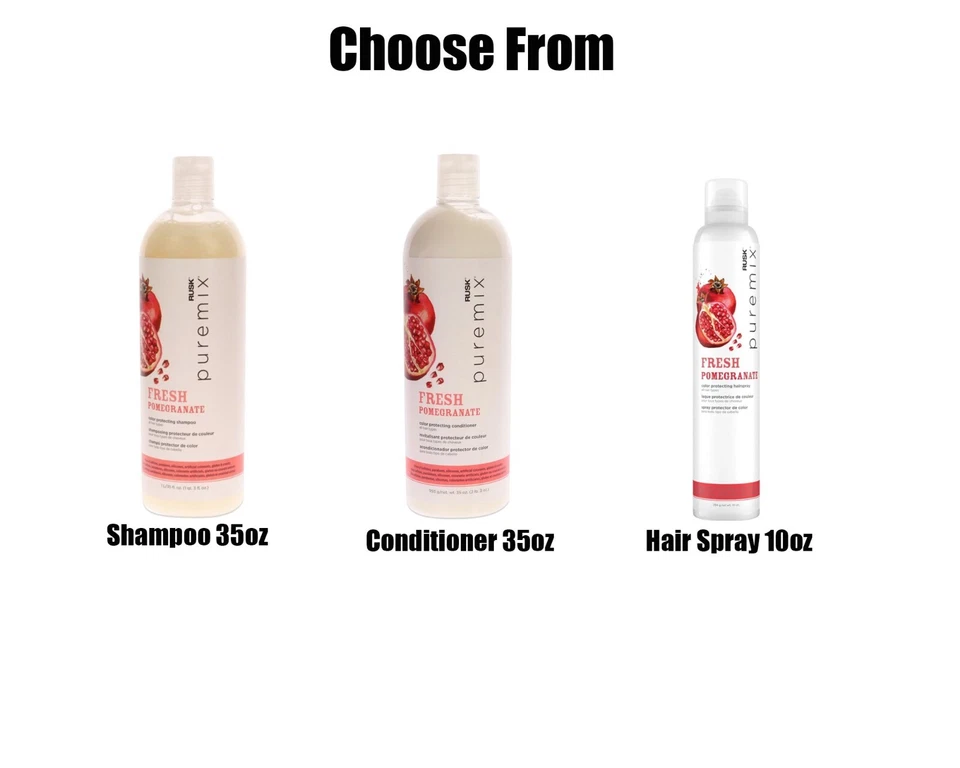 Rusk Pomegranate Color Protecting Shampoo/Conditioner/Hair Spray Choose from - Image 1 of 1