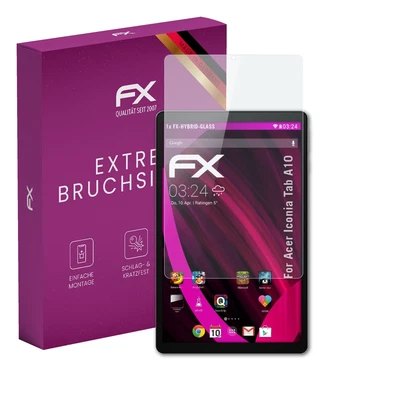 atFoliX Glasfolie für Acer Iconia Tab A10 Displayfolie 9H Schutzpanzer - Bild 1 von 4