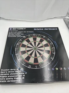 Seydrey Dartscheibe Kork Dartscheibe Mit Pfeilen Offizielles Steeldartscheibe Da - Bild 1 von 5