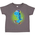Inktastic Skateboarding Boy Dinosaur Toddler T-Shirt Longboard Boys Baby Childs
