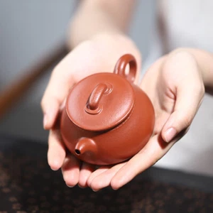 Original Ore Real Yixing Zisha Zhu Clay Tea Pot 140ml Handmade Kungfu Tea Pots - Picture 1 of 11