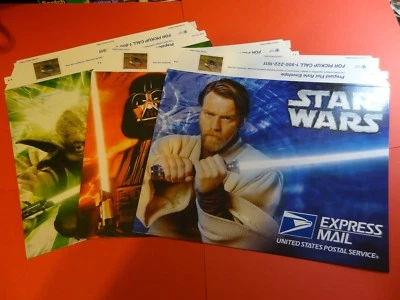Estampillas de Estados Unidos * Sc U661 * Star Wars * 2007 * Sobres de correo urgente prepagados * Sin usar Foto 1 de 4