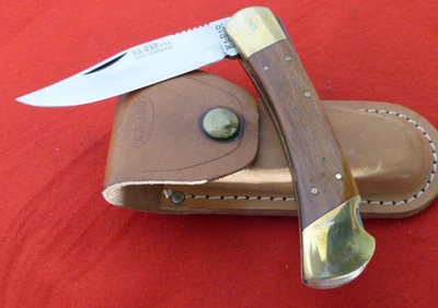 KA-BAR Hecho en EE. UU. 5" Cerrado 1189 Bloqueo Bloqueo Hoja Cuchillo y Funda Foto 1 de 4
