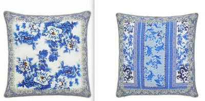 new CAMILLA CUSHION RING OF ROSES SILK CRYSTALS LARGE  65x65 - Image 1 of 3