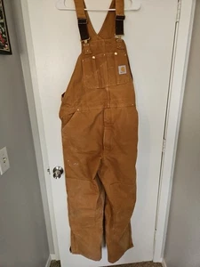 Carhartt Men’s Bib Overalls 40x30 RN14806 - Picture 1 of 7
