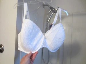 NWOT women's wired lace bra WHITE Adore Me Size 44DDD comfort straps - Picture 1 of 13