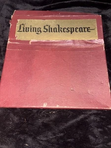 Living Shakespeare 5 Record Set With  "Box & Booklets 1962 Vinyl LP's VG - Picture 1 of 11