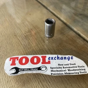 Snap on 1/4" Drive 6-Point SAE 11/32" Flank Drive Shallow Socket Item TM11 - Picture 1 of 3