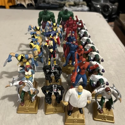 30x Marvel 2003 pieza de ajedrez mini figuras Hulk Spiderman Daredevil Cpt America Foto 1 de 4