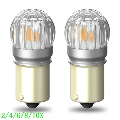 1156 BA15S 3030SMD Ámbar LED Canbus Luz de freno trasera sin errores 2/10x Foto 1 de 4