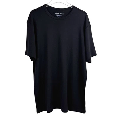 NEW Wool & Prince Merino Wool Black T-Shirt Men XXL WOOL& WOOL AND SIGNATURE TEE - Image 1 of 4