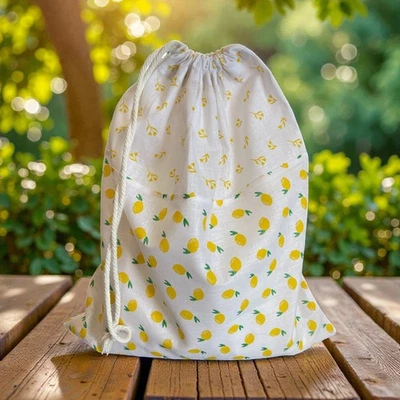 Льняной мешок для хлеба домашнего приготовления устойчивый многоразовый мешок для закваски на шнурке - Изображение 1 из 4