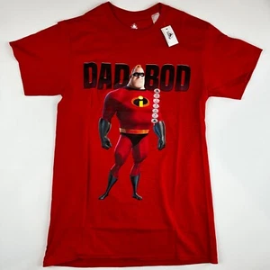Disney Parks The Incredibles Dad Bod Pixar Bob Parr Adult Small Graphic T-Shirt - Picture 1 of 9