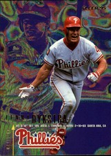 1995 Fleer Philadelphia Phillies Baseball Card #390 Lenny Dykstra