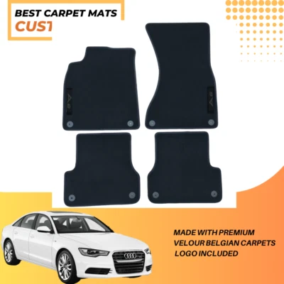 Tapetes de assoalho de carro carpete para Audi A6 2011-2018 tapetes de veludo impermeáveis forros automáticos - Imagem 1 de 3