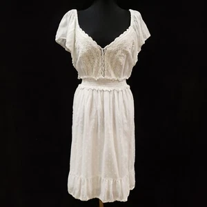 Angie Womens Babydoll Crochet Dress Size 2X Boho Hippie Festival Cottagecore Y2K - Picture 1 of 9