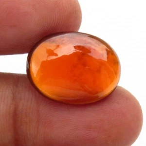 Hessonite Gems 18x13.5mm Natural Red Cabochon Smooth Polished Oval Garnet GH-103 - Picture 1 of 13