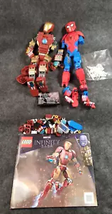 Lego Set Personaggio Iron Man, E Spiderman Figure (C4B4) - Foto 1 di 12